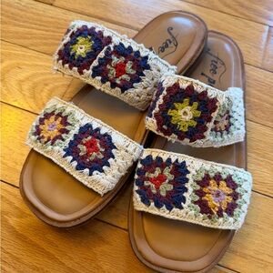 Free People Juliet Crochet Sandals Women’s Shoe Size 8